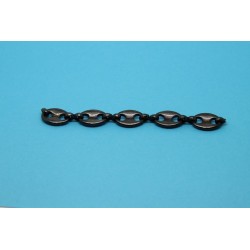 1 metre Chaine laiton black metal
