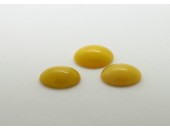 10 ovale jaune soie 25x18