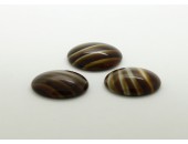 100 ovale marron pierre 10x08