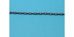 1 metre Chaine laiton argentee antique