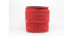 50 Metres Cordon ''BUNGEE'' tricolore base Rouge 2mm
