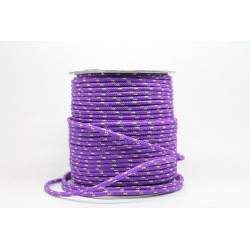 50 Metres Cordon ''BUNGEE'' tricolore base Violet 2mm
