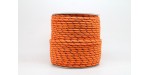 50 Metres Cordon ''BUNGEE'' tricolore base Orange 2mm