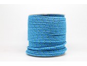50 Metres Cordon ''BUNGEE'' tricolore base Turquoise 4mm