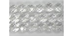 Perle facettes cristal de roche 6mm - Fil de 40 Centimetres