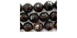 Perle facettes Grenat 11/12mm - Fil de 40 Centimetres