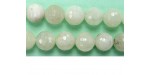 Perle Facettes Pierre de Lune 12mm - Fil de 40 Centimetres