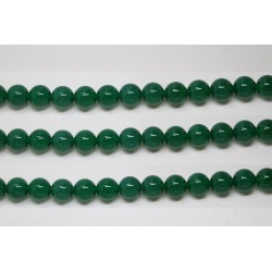 Perles en pierres agate verte 4mm - Fil de 40 Centimetres