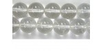 Perles en pierres cristal 4mm - Fil de 40 Centimetres