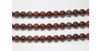 Perles en pierres jaspe breciated 4mm - Fil de 40 Centimetres