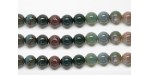 Perles en pierres jaspe fancy 4mm - Fil de 40 Centimetres