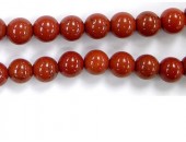 Perles en pierres jaspe rouge 10mm - Fil de 40 Centimetres