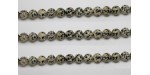 Perle pierre Jaspe dalmatien 4mm - Fil de 40 Centimetres