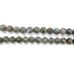 Perle pierre Labradorite 8mm - Fil de 40 Centimetres