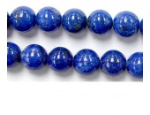 Perles en pierres lapis lazuli 8mm - Fil de 40 Centimetres