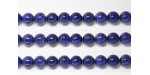 Perles en pierres lapis lazuli HQ 4mm - Fil de 40 Centimetres