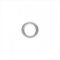 500 anneaux ronds argenté foncé 8mm / 1.00mm