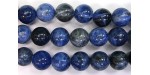 Perles en pierres sodalite 6mm - Fil de 40 Centimetres