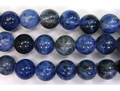 Perles en pierres sodalite 12mm - Fil de 40 Centimetres