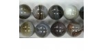 Perle ronde agate botswana 8mm - Fil de 40 Centimetres