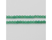Perles Facettes Agate Verte 2mm HQ- Fil de 40 Centimetres 