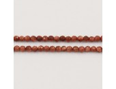 Perle facettes Gold stone 3mm