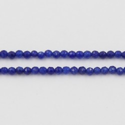 Perles Facettes Jade teinté Bleu Lapis 2mm