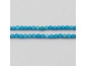 Perles Facettes Magnesite teintée Turquoise 3mm