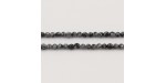 Perles Facettes Obsidienne Snowflake 3mm