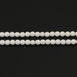 Perles Facettes Porcelaine 2mm
