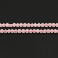 Perle facettes quartz rose 2mm