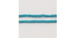 Perles Facettes Turquoise Synthetique 3mm