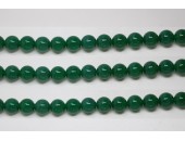 Perles en pierres agate verte 2mm