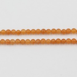 Perle pierre Aventurine Orange 3mm