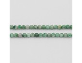 Perle pierre Jade vert emeraude 2mm