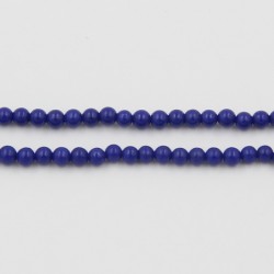 Perle pierre Lapis Lazuli Synthetique 2mm