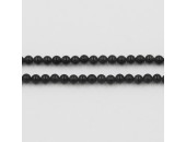 Perle pierre Obsidienne Noire 2mm