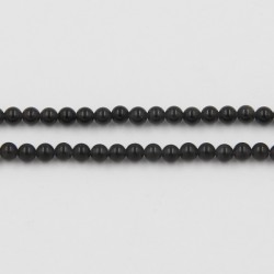 Perle pierre Obsidienne Noire 3mm