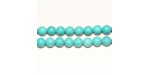 Perles Pierres Turquoise Synthetique Bleue 12mm