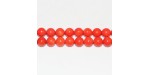 Perles Rondes ''SEA BAMBOO'' teintées Orange 8mm