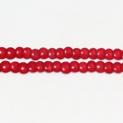 disques ''SEA BAMBOO'' teintés Rouge 3x7mm