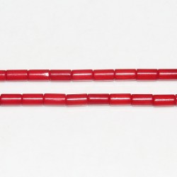 Tubes ''SEA BAMBOO'' teintés Rouge 2x4mm
