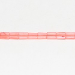 Tubes ''SEA BAMBOO'' teintés Rose 2x6mm