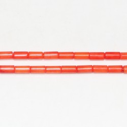 Tubes ''SEA BAMBOO'' teintés Orange 2x4mm