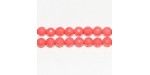 Perles Facettes ''SEA BAMBOO'' teintées Rose 4mm