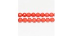 Perles Facettes ''SEA BAMBOO'' teintées Orange 3mm