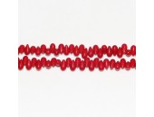 Gouttes ''SEA BAMBOO'' teintées Rouge 3x7mm