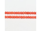 Rondelles ''SEA BAMBOO'' teintées Orange 3x5mm