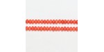 Rondelles ''SEA BAMBOO'' teintées Orange 4x6mm