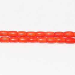 Tonneaux ''SEA BAMBOO'' teintés Orange 6x9mm